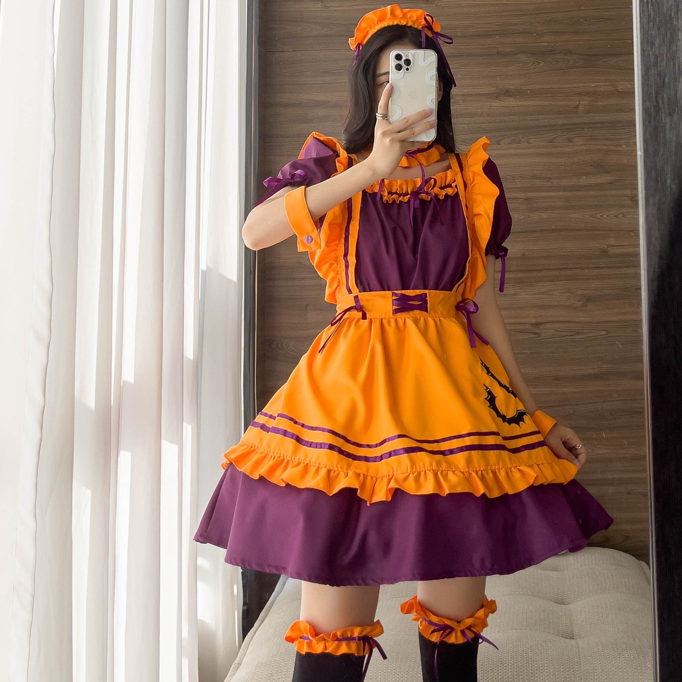 ハロウィーンメイドコスプレメイドレストランメイドアニメ衣装刺繍ハロウィーン衣装 ハロウィーンメイドコスプレメイドレストランメイドアニメ衣装刺繍ハロウィーン衣装