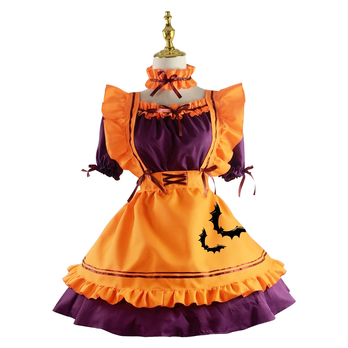 ハロウィーンメイドコスプレメイドレストランメイドアニメ衣装刺繍ハロウィーン衣装 ハロウィーンメイドコスプレメイドレストランメイドアニメ衣装刺繍ハロウィーン衣装