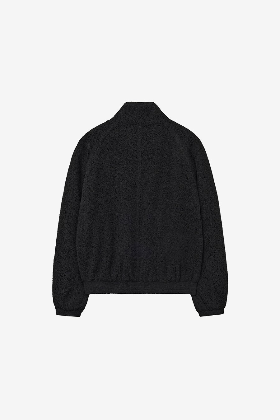 【INSILENCE】 LACE ZIP-UP JUMPER : BLACK