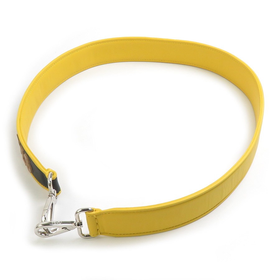 フェンディ FENDI ショルダーストラップ レザー イエロー系 レディース r10466a