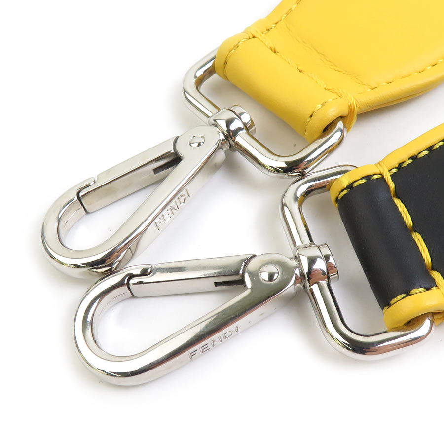 フェンディ FENDI ショルダーストラップ レザー イエロー系 レディース r10466a