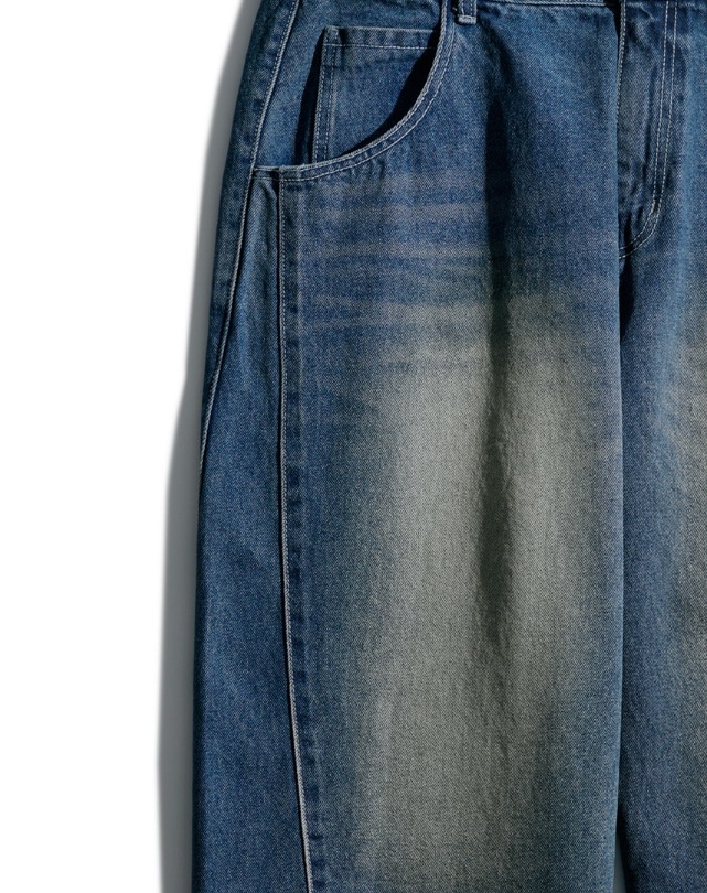 [PERSTEP]★MISTY CURVED DENIM PANTS PERSTEP] Misty Curved Denim Pants