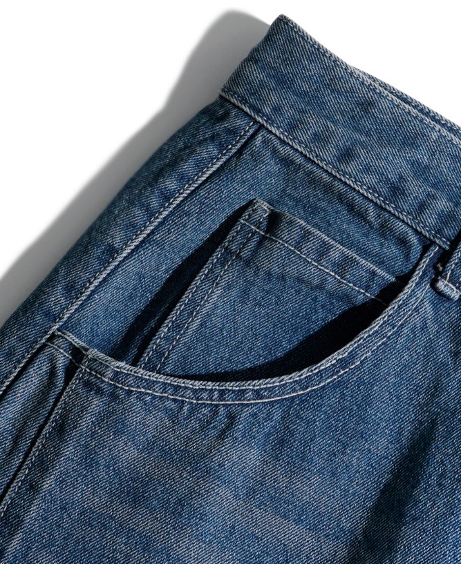 [PERSTEP]★MISTY CURVED DENIM PANTS PERSTEP] Misty Curved Denim Pants