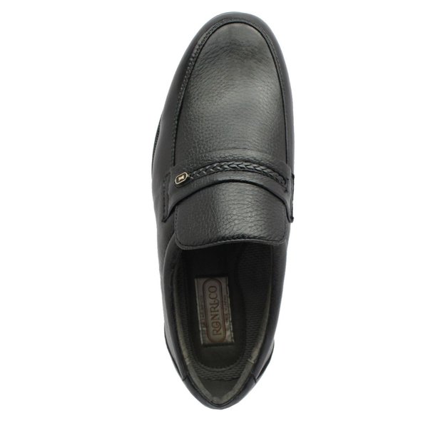 RONRICO 鹿皮 メンズ ビジネスシューズ ディアスキン 日本製 4E TR601 スリッポン 紳士靴 ブラック RONRICO 鹿皮 メンズ ビジネスシューズ ディアスキン 日本製 4E TR601 スリッポン 紳士靴 ブラック