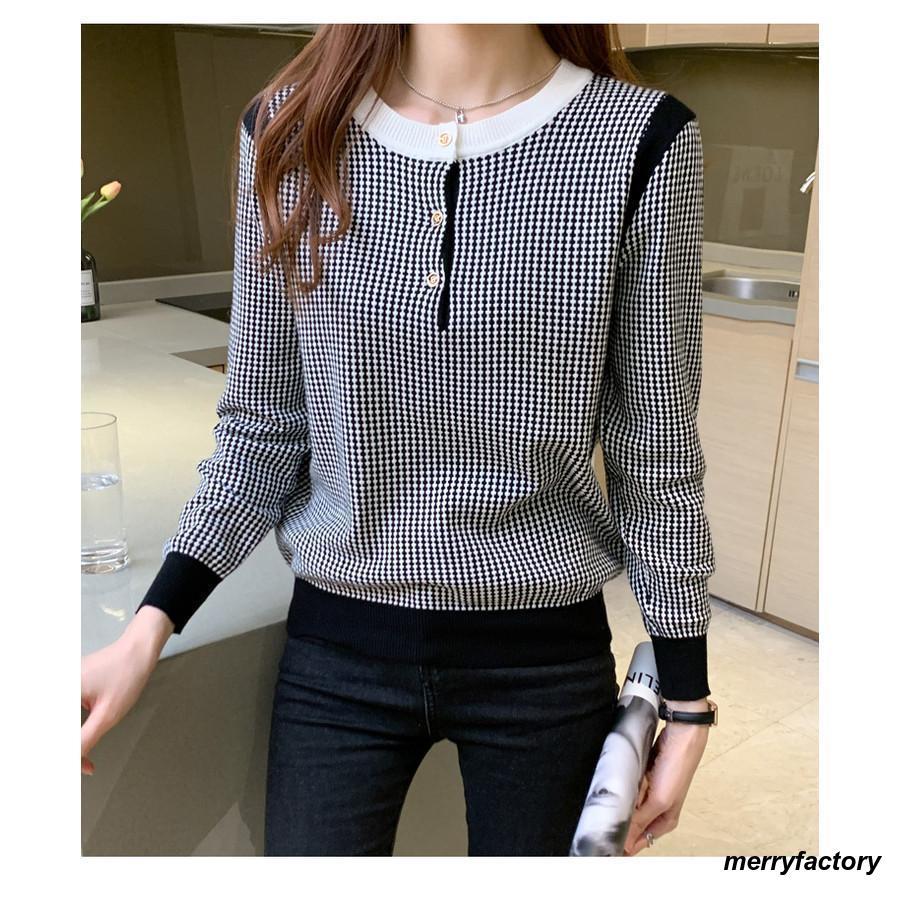 セーター レディース ニットセーター 長袖 ス レディース チェック柄 プルオーバー サマーニット 大きいサイズ 体型カバー お洒落 重ね着