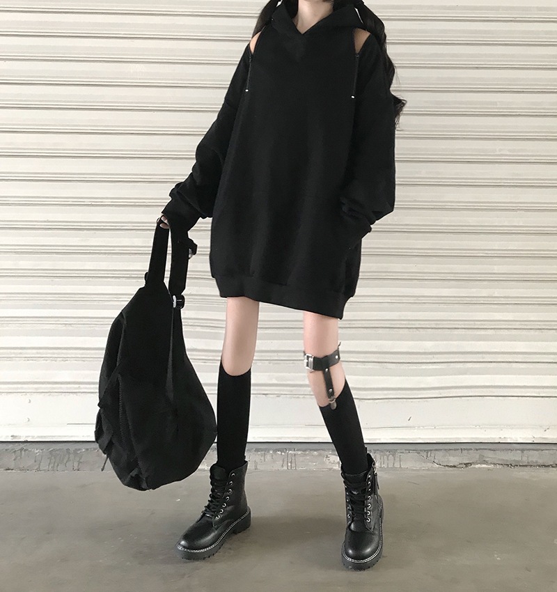 オーバーサイズ 肩ジッパー 肌見せ トップス プルオーバー フーディー パーカー ミディアム丈 チュニック丈 長袖 萌袖 ロングスリーブ ドロップショルダー フード付き ファスナー 2way シンプル オーバーサイズ 肩ジッパー 肌見せ トップス プルオーバー フーディー パーカー ミディアム丈 チュニック丈 長袖 萌袖 ロングスリーブ ドロップショルダー フード付き ファスナー 2way シンプル