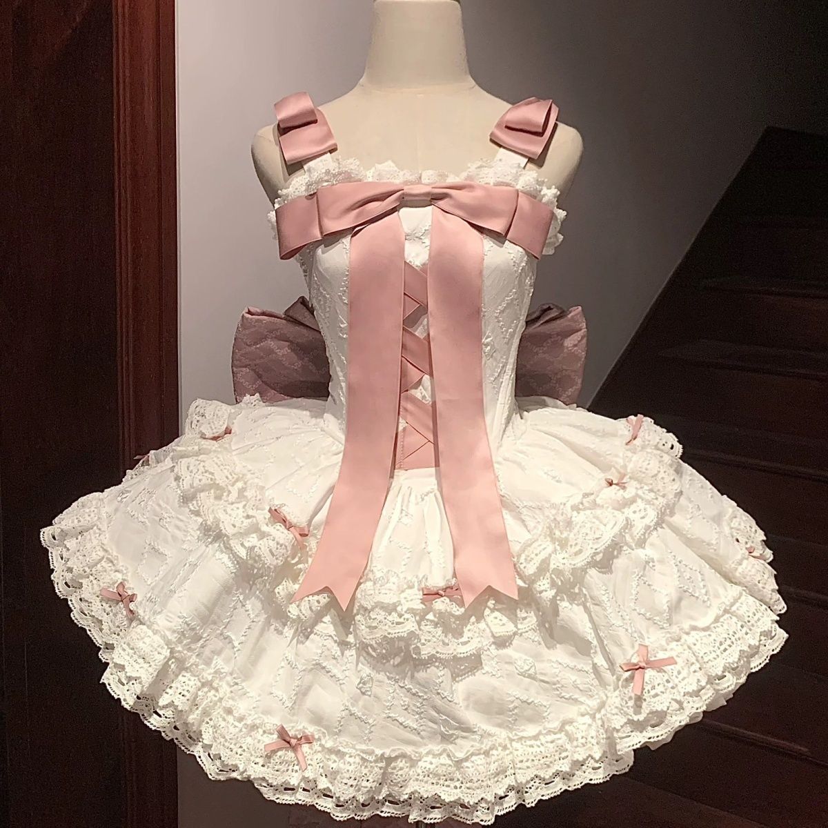 初恋リボン（ワイドリボンバージョン）ロリータスリーピングドリームドレスロリータjkドレス