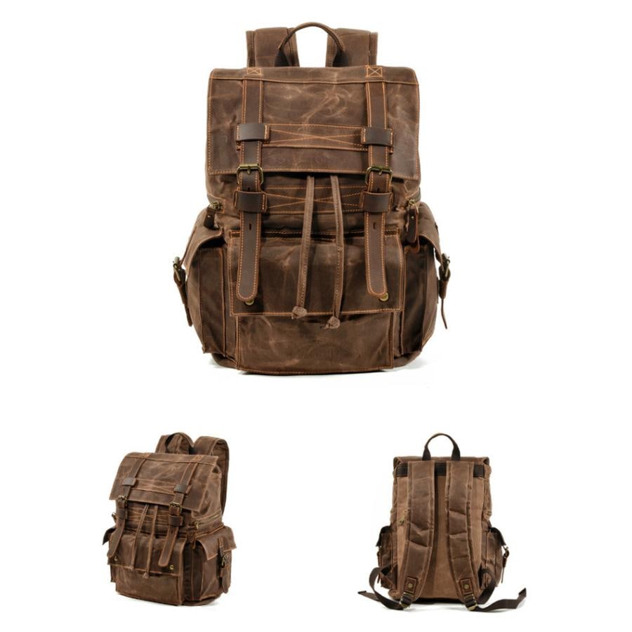 リュックサック メンズ キャンバス 牛革 リュック スポーツ 大容量 A4 レディース 通学 通勤 バックパック ビジネス PC 黒 レディース おしゃれ Rucksack 4