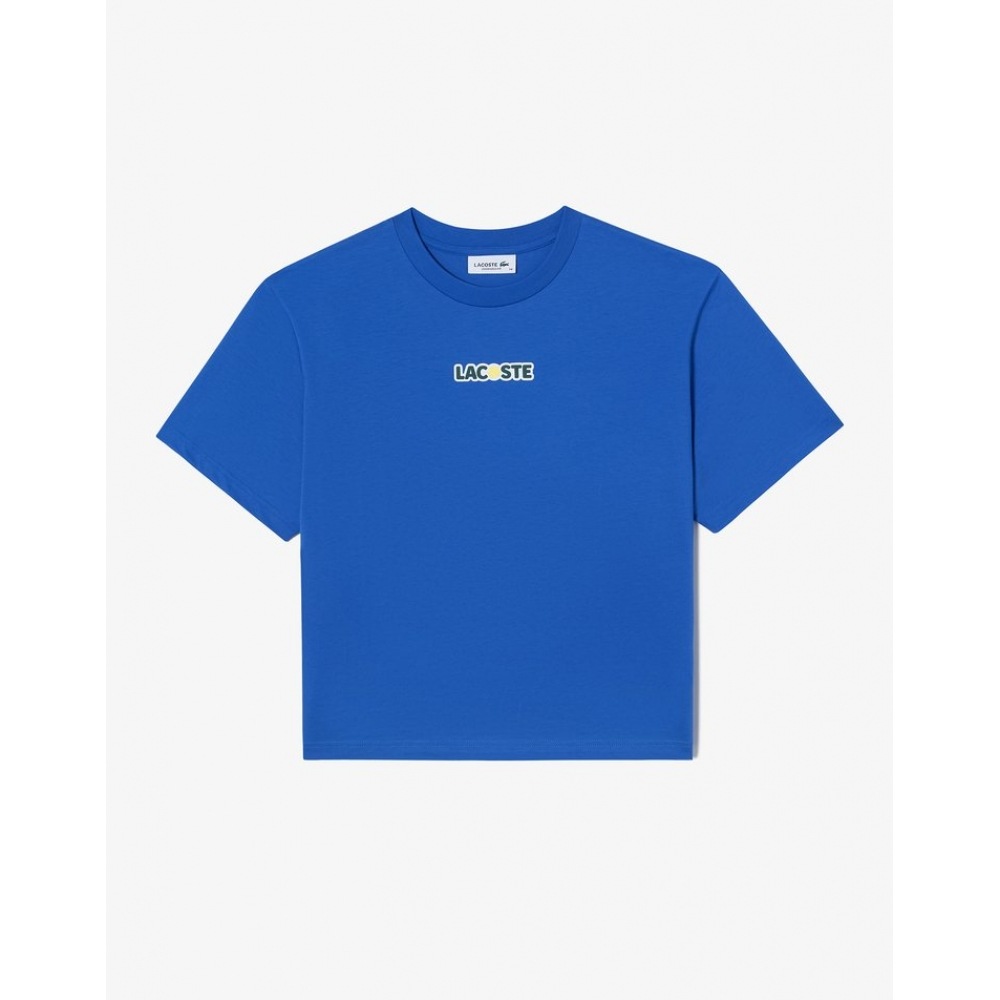 ラコステウィメンズテニスオーバーフィットショートスリーブ T シャツ TF7293-54G IXW