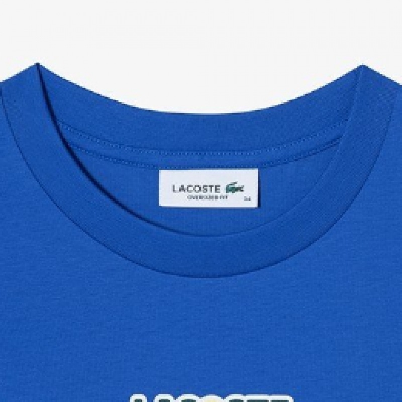 ラコステウィメンズテニスオーバーフィットショートスリーブ T シャツ TF7293-54G IXW