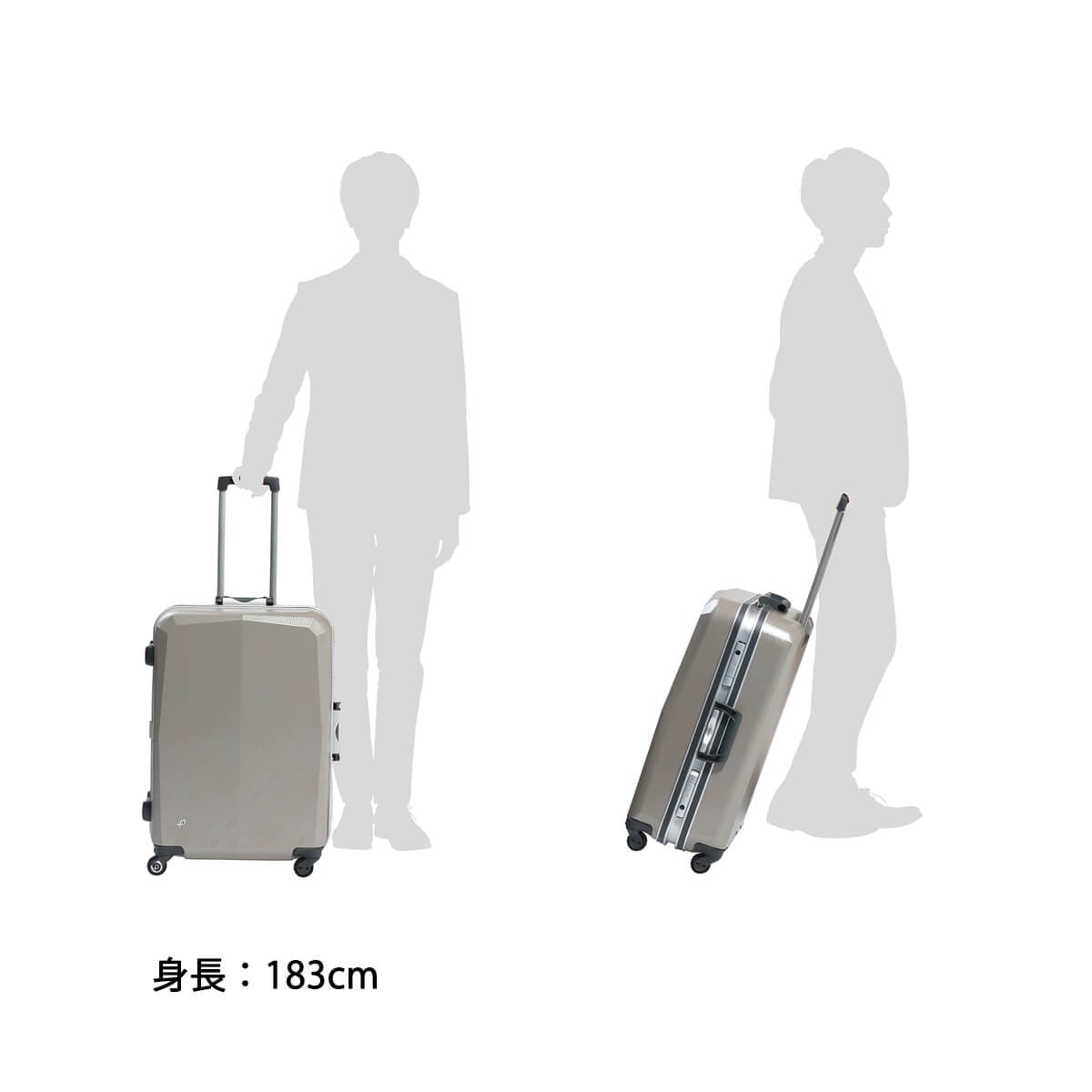 ProtecA　エキノックス ゴールド　86L 5-10泊] プロテカ(エース) エキノックスライトオーレ 81L 4輪