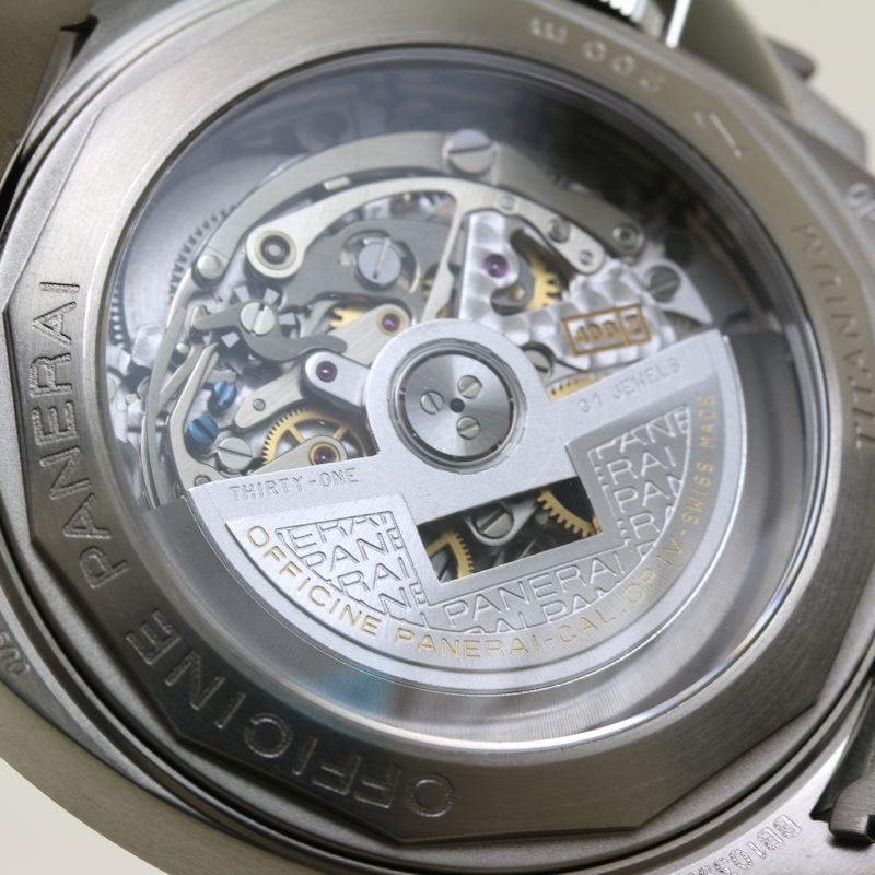 ルミノール クロノグラフ PAM00072 エルプリメロ ステンレススチールxチタン メンズ /39648【中古】【腕時計】