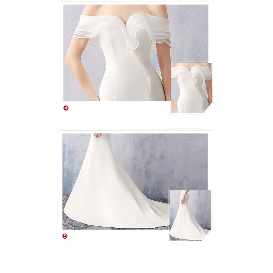 ウェディングドレス マーメイドドレス 白 ロングドレス 花嫁ドレス トレーン パーティードレス オフショルダー 大人気 高級 二次会 ブライダルドレス ウェディングドレス マーメイドドレス 白 ロングドレス 花嫁ドレス トレーン パーティードレス オフショルダー 大人気 高級 二次会 ブライダルドレス
