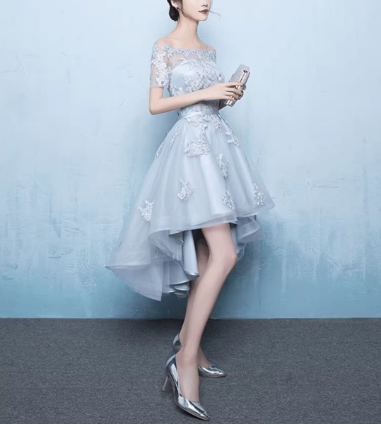 レディース ショートフロントとロングバックのワンショルダードレス ワンピース イブニングドレス パーティードレス ブライズメイド(花嫁介添人)ドレス スリムドレス イブニングドレス ダンスウェア 半袖 レディース ショートフロントとロングバックのワンショルダードレス ワンピース イブニングドレス パーティードレス ブライズメイド(花嫁介添人)ドレス スリムドレス イブニングドレス ダンスウェア 半袖