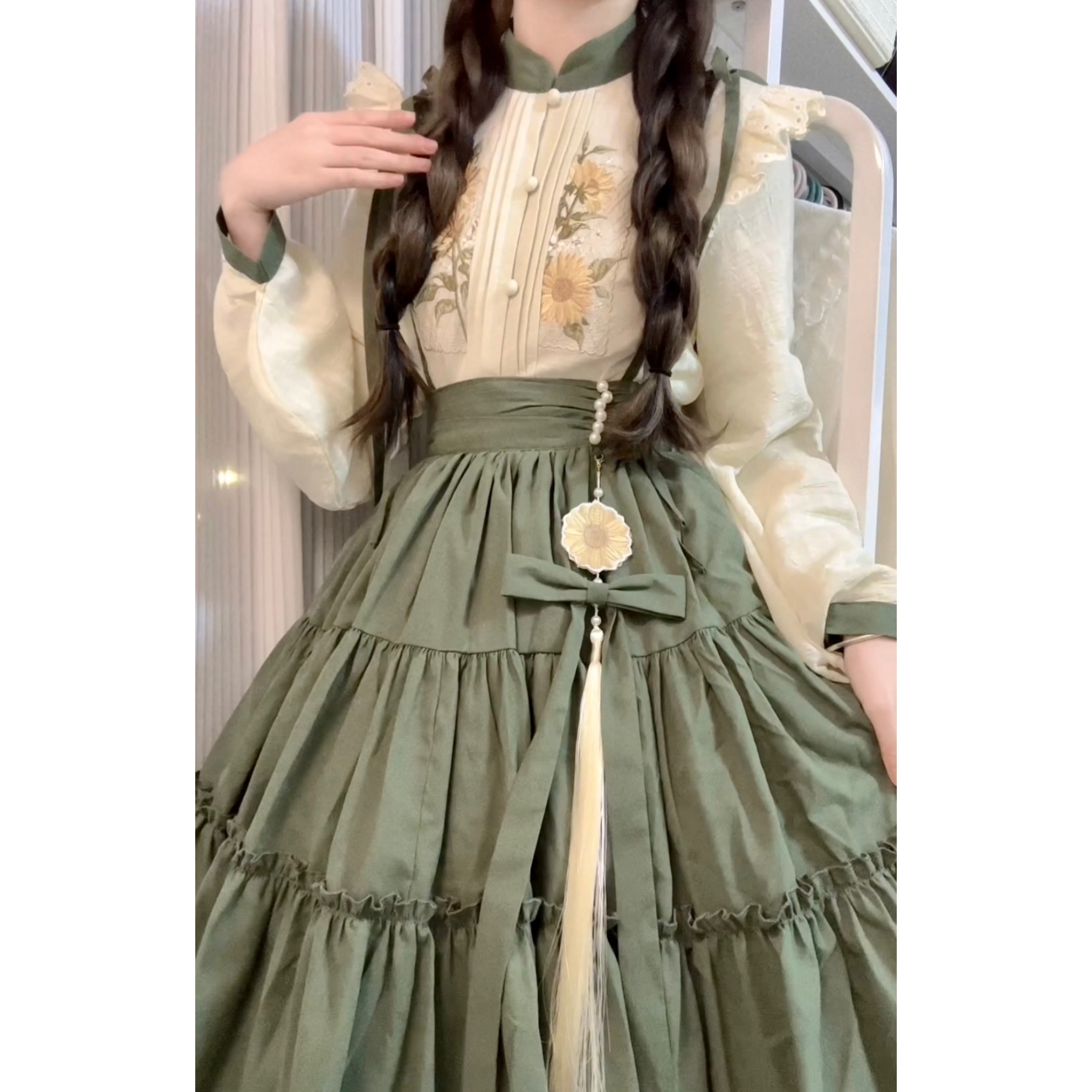 正規品ひまわり約新韓国cos要素バックスカートcos洋折衷セット