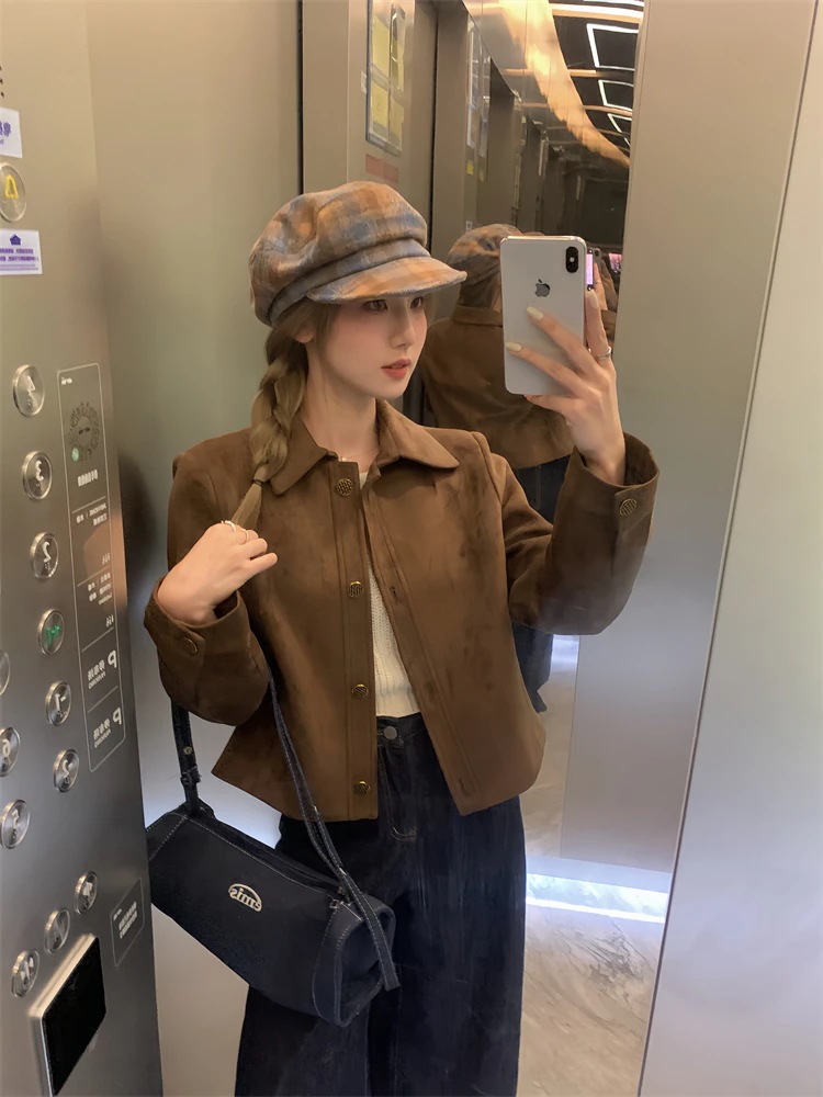 秋冬 長袖 ジャケット かわいい 韓国 スタンドネック アウタートップス 羽織り合成レディースフェイクコーデカジュアルシルエットゆったりファッション系サイズ 色っぽ 女っぽきれいめ大人丈 秋冬 長袖 ジャケット かわいい 韓国 スタンドネック アウタートップス 羽織り合成レディースフェイクコーデカジュアルシルエットゆったりファッション系サイズ 色っぽ 女っぽきれいめ大人丈