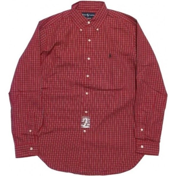 長袖 ワンポイント ボタンダウンシャツ チェック チェリーピンク PR2-767 長袖 ワンポイント ボタンダウンシャツ チェック チェリーピンク PR2-767