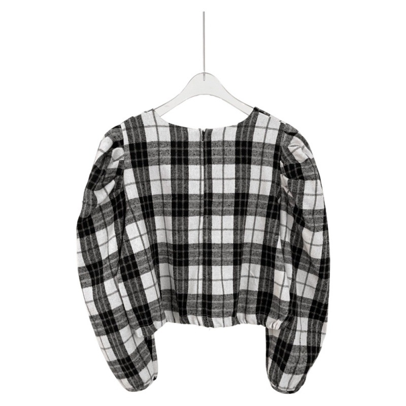 [miamasvin] クリング チェック ストリング Tシャツ