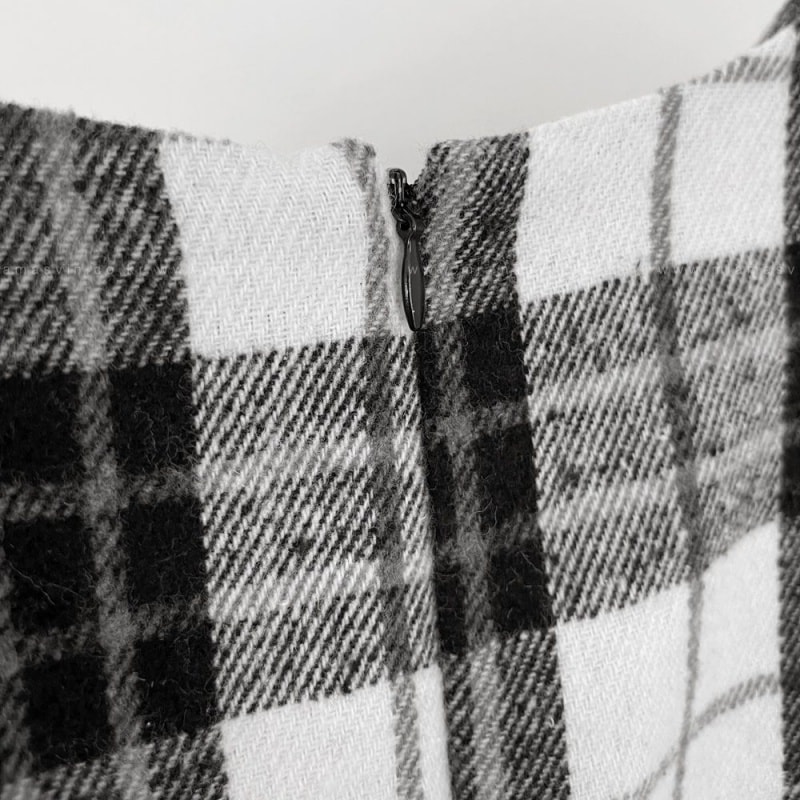 [miamasvin] クリング チェック ストリング Tシャツ