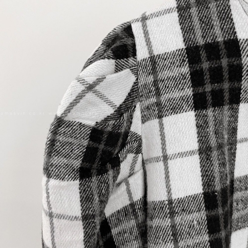 [miamasvin] クリング チェック ストリング Tシャツ