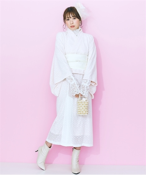 ヘアゴムシュシュ marun　ヘッドアクセサリー フラワーコサージュ付