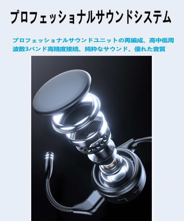 ワイヤレスイヤホン bluetooth骨伝導イヤホン 片耳イヤホン ワイヤ レスヘッドホン テレワーク在宅ワークに最適 最強ノイズキャンセリングマイク運転中の通話でもきちんと相手に届きます29_8