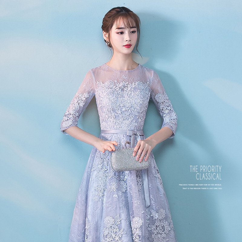 パーティードレス 結婚式ドレス 袖あり ウエディングドレス レース 大きいサイズ 大人 可愛い 上品 お呼ばれ 食事会 二次会 披露宴 卒業式 成人式