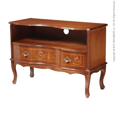 アンティーク調 輸入家具 ヴェローナクラシック 猫脚テレビボード 幅87cm テレビ台TV台サイドボード