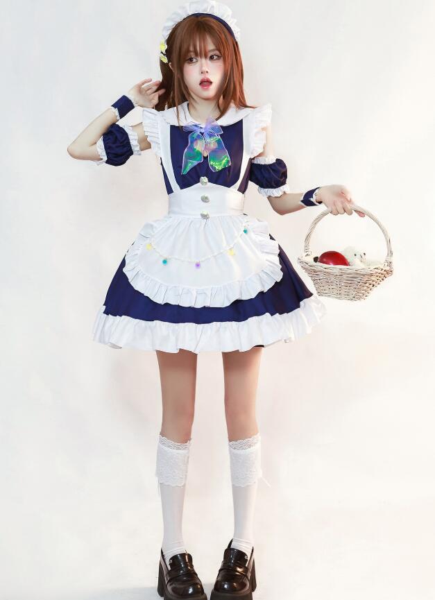 メイドワンピース メイド服 膝丈 メイドコスチューム メイド服 コスプレ ロリータ ワンピース 可愛い メイド喫茶 cosplay エプロン ワンピ ハロウィン イベント 仮装 大きいサイズあり メイドワンピース メイド服 膝丈 メイドコスチューム メイド服 コスプレ ロリータ ワンピース 可愛い メイド喫茶 cosplay エプロン ワンピ ハロウィン イベント 仮装 大きいサイズあり