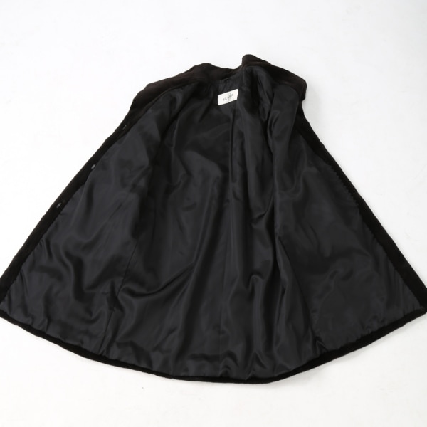 ファーコート MOONBAT シェアードミンク 毛皮コート ブラック ファーコート MOONBAT シェアードミンク 毛皮コート ブラック