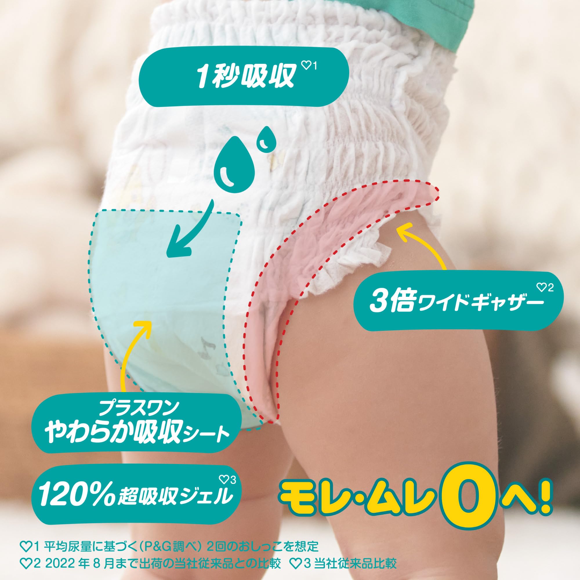 【パンツ ビッグより大きいサイズ】パンパース オムツ さらさらケア (15~28kg) 144枚(36枚×4パック) [ケース品]