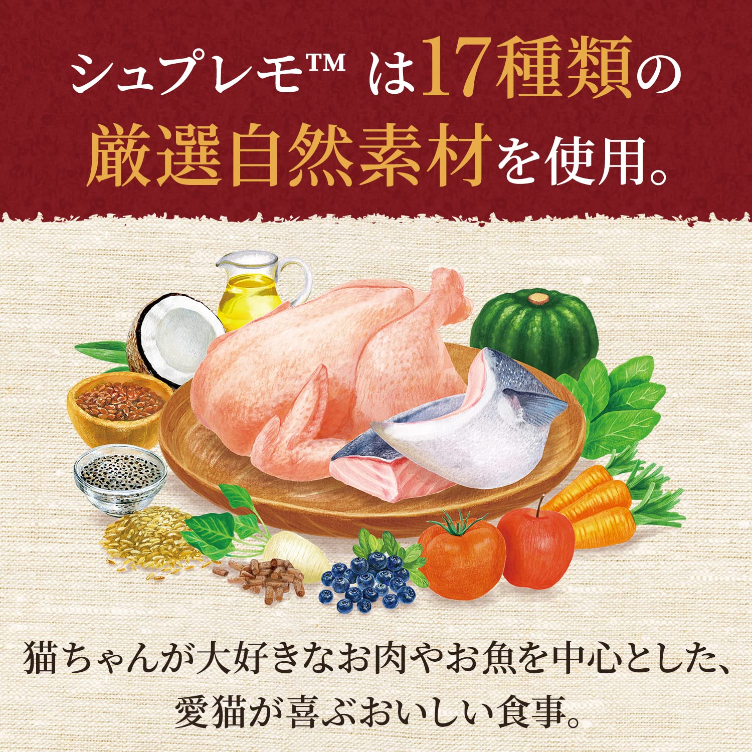 シュプレモ 子ねこ用 チキン&サーモン 2kg ドライフード 総合栄養食 子猫用 キトン 仔猫用 妊娠期・授乳期用 キャットフード 猫 厳選自然素材 香料・着色料 無添加 下部尿路の健康維