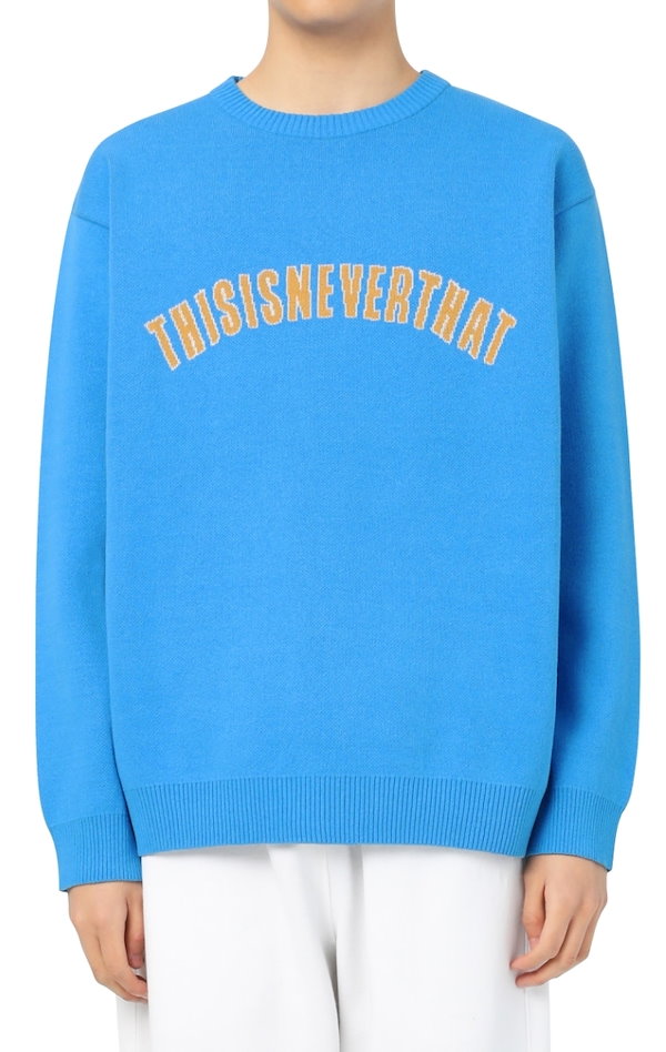 thisisneverthat 3-7日お届け/ ARC-Logo Jacquard Sweater BTSジョングク着用