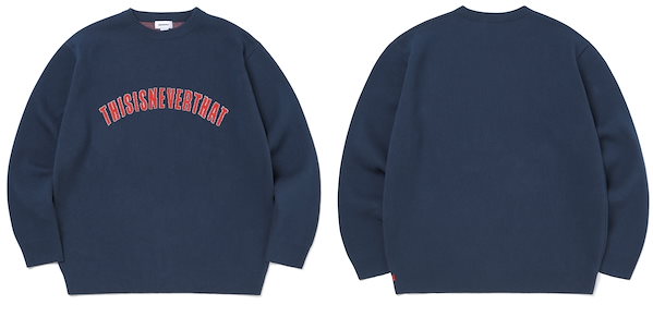 thisisneverthat 3-7日お届け/ ARC-Logo Jacquard Sweater BTSジョングク着用