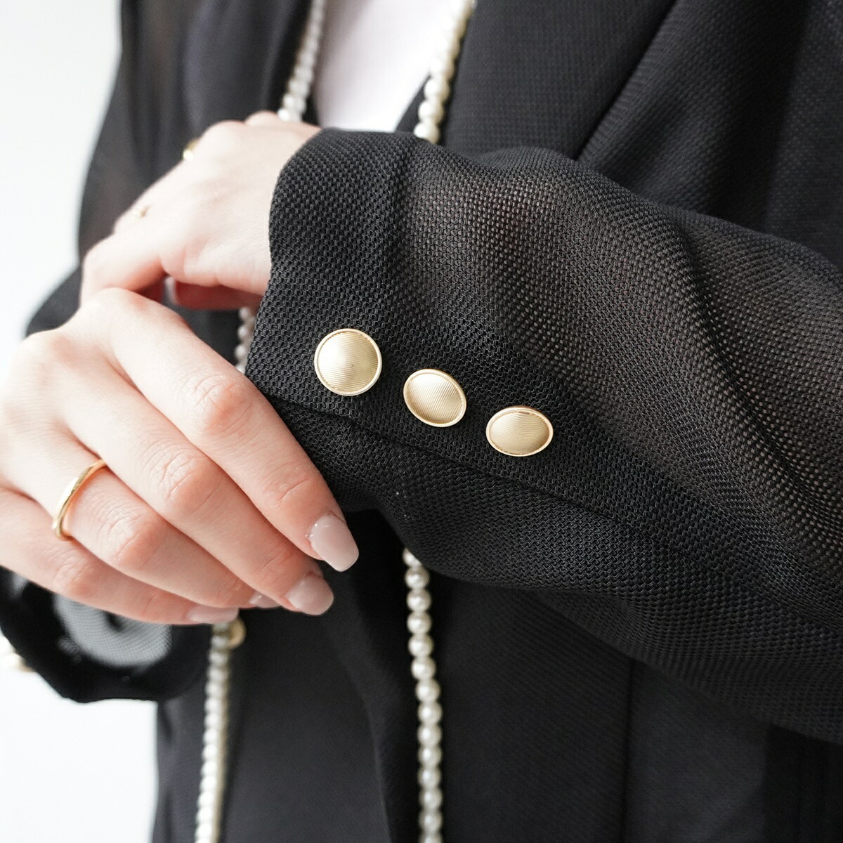 Dignite Collier ディニテコリエ ジャケット 80254200 レディース メッシュ ダブル テーラード 金ボタン カラー4色 【mega】