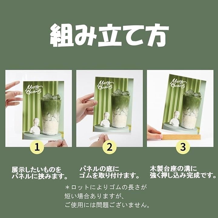メニュー サイン ホルダー POP 広告 スタンド 卓上 カード 立て 透明 木製 A4 縦 6個セット(A4 縦 6個セット)