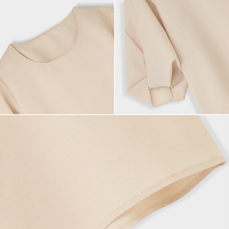 【OUTLET！クーポンで2,192円】 ブラウス ボリューム袖 レディース 半袖 シフォン トップス ボリュームスリーブ バルーン袖 オフィスカジュアル オフィス カジュアル きれいめ 涼しい 薄手