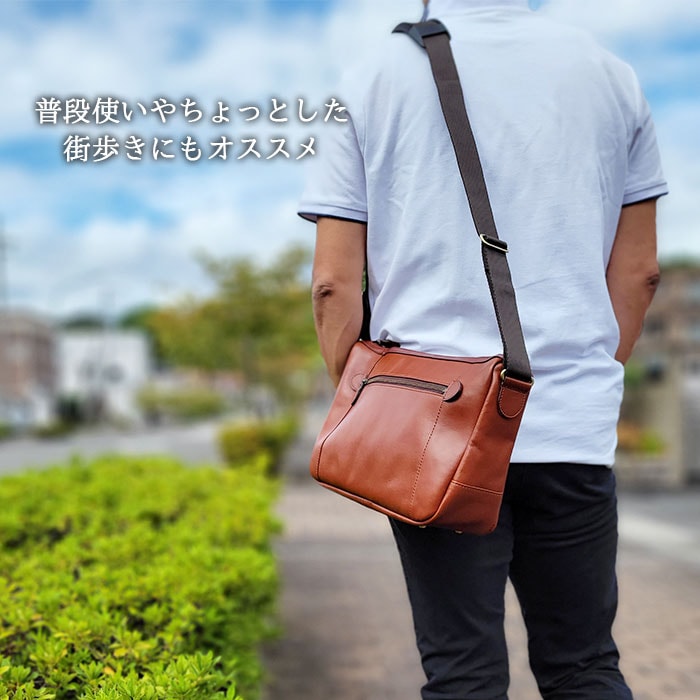 ショルダーバッグ メンズ 牛革 b5 斜めがけ 横型 ブランド BLAZER CLUB