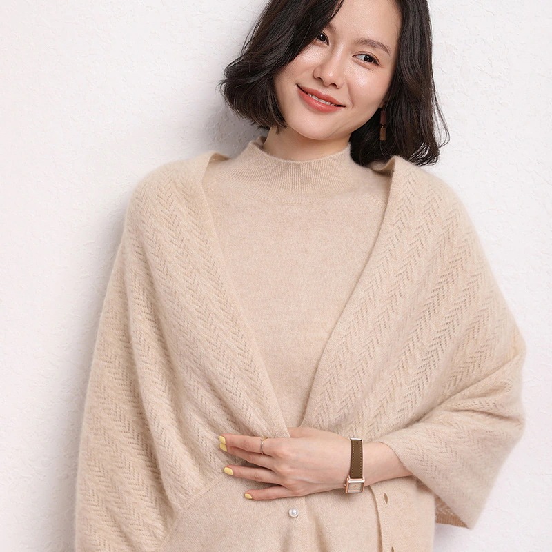 カシミヤ 秋冬 に飾りを付ける ハイエンド じゅんしょく 透かし彫り 真珠のボタン スカーフ枚 ケープ カシミヤ 秋冬 に飾りを付ける ハイエンド じゅんしょく 透かし彫り 真珠のボタン スカーフ枚 ケープ