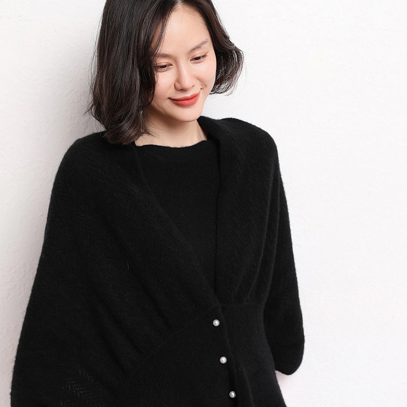 カシミヤ 秋冬 に飾りを付ける ハイエンド じゅんしょく 透かし彫り 真珠のボタン スカーフ枚 ケープ カシミヤ 秋冬 に飾りを付ける ハイエンド じゅんしょく 透かし彫り 真珠のボタン スカーフ枚 ケープ