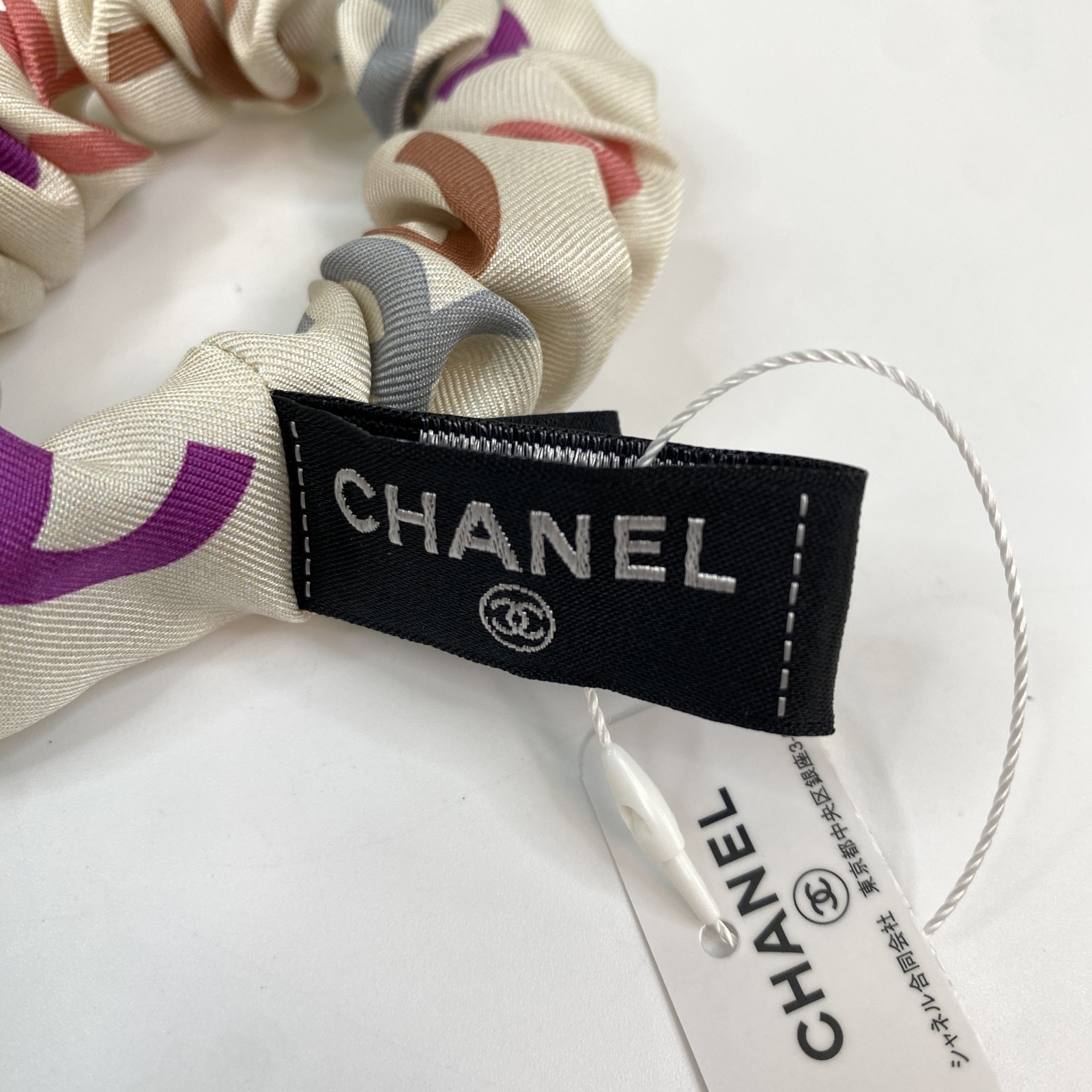 即完売 シャネル CHANEL シュシュ リボン ココマーク ビスコース