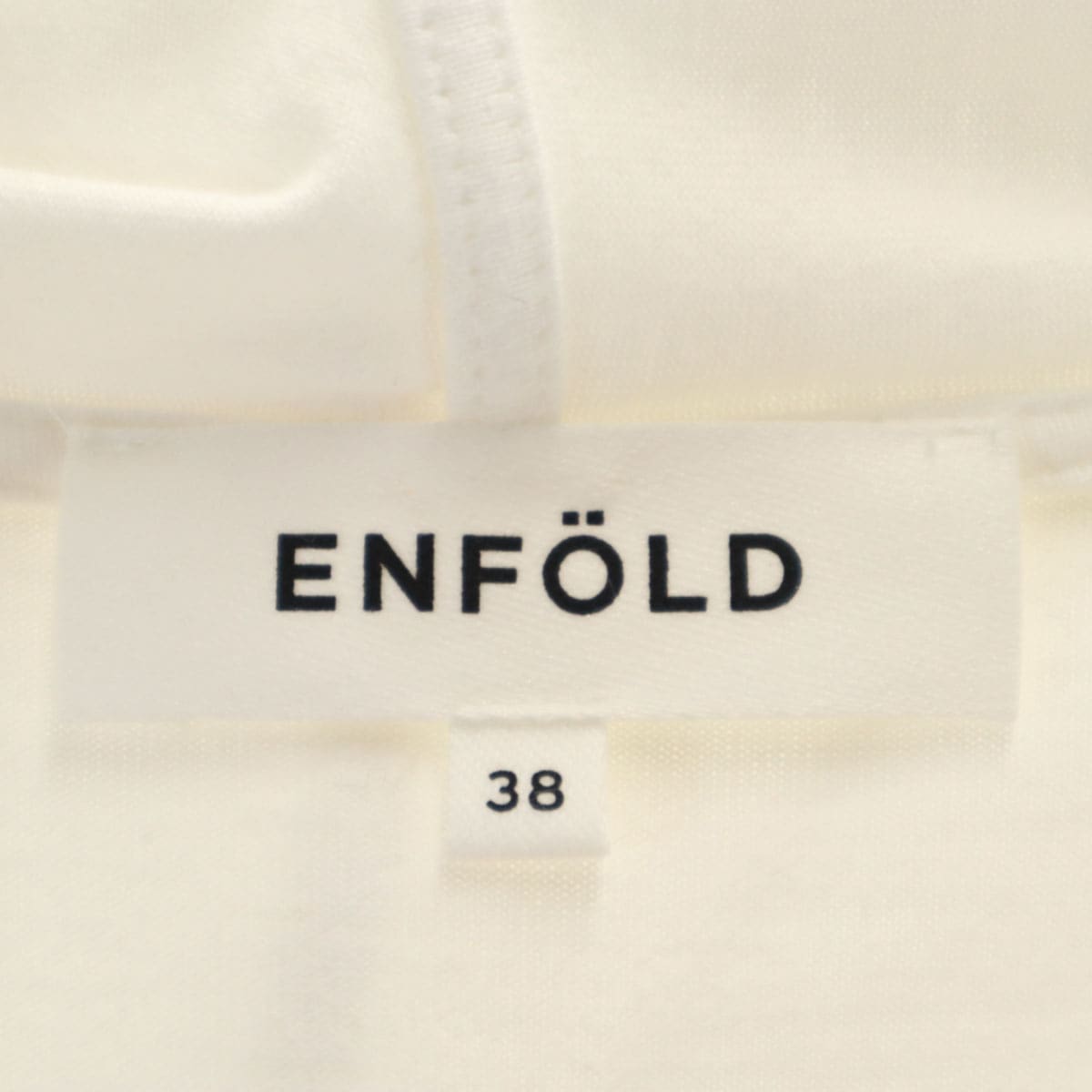 ENFOLD エンフォルド 長袖 パーカー 38 ホワイト レディース ENFOLD エンフォルド 長袖 パーカー 38 ホワイト レディース 古着