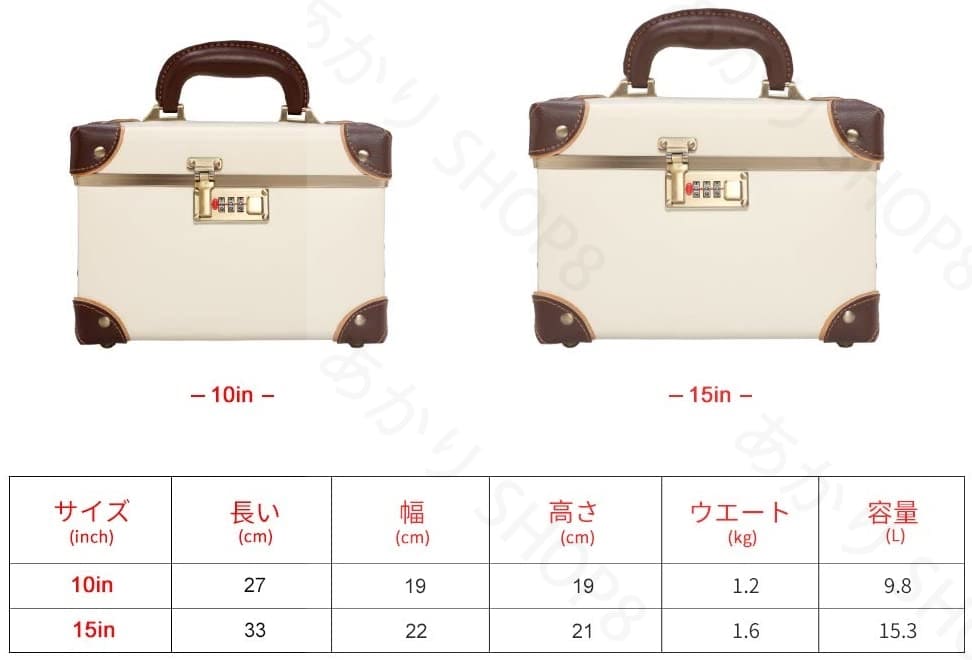 ラストチャンスメイクボックス コスメボックス 大容量 プロ用 化粧箱 化粧品化粧道具入れ 収納ケース 自宅出張旅行 メイクボックス かわいい レトロ 革製_10