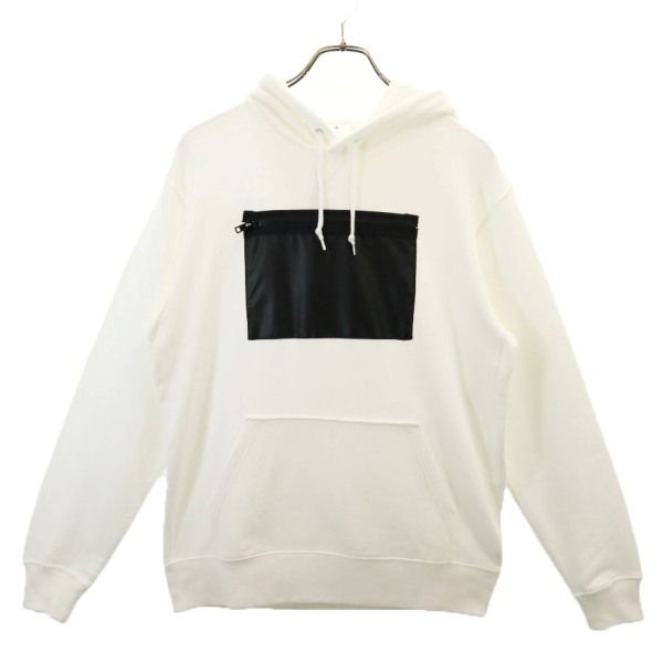 新品 Star Star Re:MODEL 長袖 スウェットパーカー M 白 黒 リップナイロンポケット メンズ 新品 Star Star Re:MODEL 長袖 スウェットパーカー M 白 黒 リップナイロンポケット メンズ