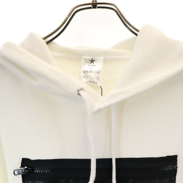 新品 Star Star Re:MODEL 長袖 スウェットパーカー M 白 黒 リップナイロンポケット メンズ 新品 Star Star Re:MODEL 長袖 スウェットパーカー M 白 黒 リップナイロンポケット メンズ