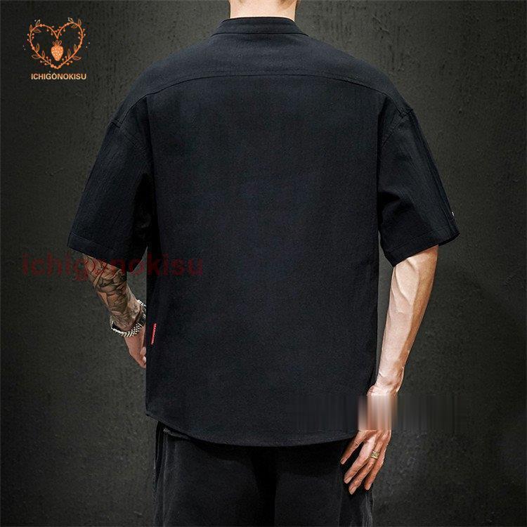 無地Tシャツ メンズ Tシャツ 半袖 リネン 綿麻Tシャツ 中華 カジュアル トップス 夏 お兄系 無地Tシャツ メンズ Tシャツ 半袖 リネン 綿麻Tシャツ 中華 カジュアル トップス 夏 お兄系