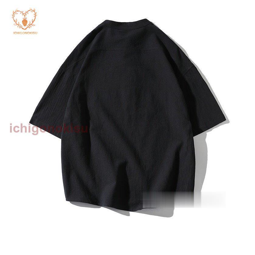 無地Tシャツ メンズ Tシャツ 半袖 リネン 綿麻Tシャツ 中華 カジュアル トップス 夏 お兄系 無地Tシャツ メンズ Tシャツ 半袖 リネン 綿麻Tシャツ 中華 カジュアル トップス 夏 お兄系