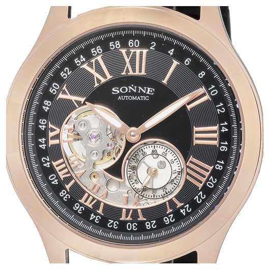 ゾンネ 【国内正規品】ゾンネ 自動巻き　メンズタイプ S035PG-BK