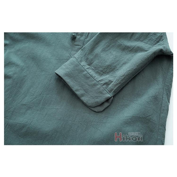 上下セット メンズ 7分袖 春夏 シャツパジャマ セットアップ ヘンリーネック リネンTシャツ ロングパンツ チャイナ服 父の日 上下セット メンズ 7分袖 春夏 シャツパジャマ セットアップ ヘンリーネック リネンTシャツ ロングパンツ チャイナ服 父の日