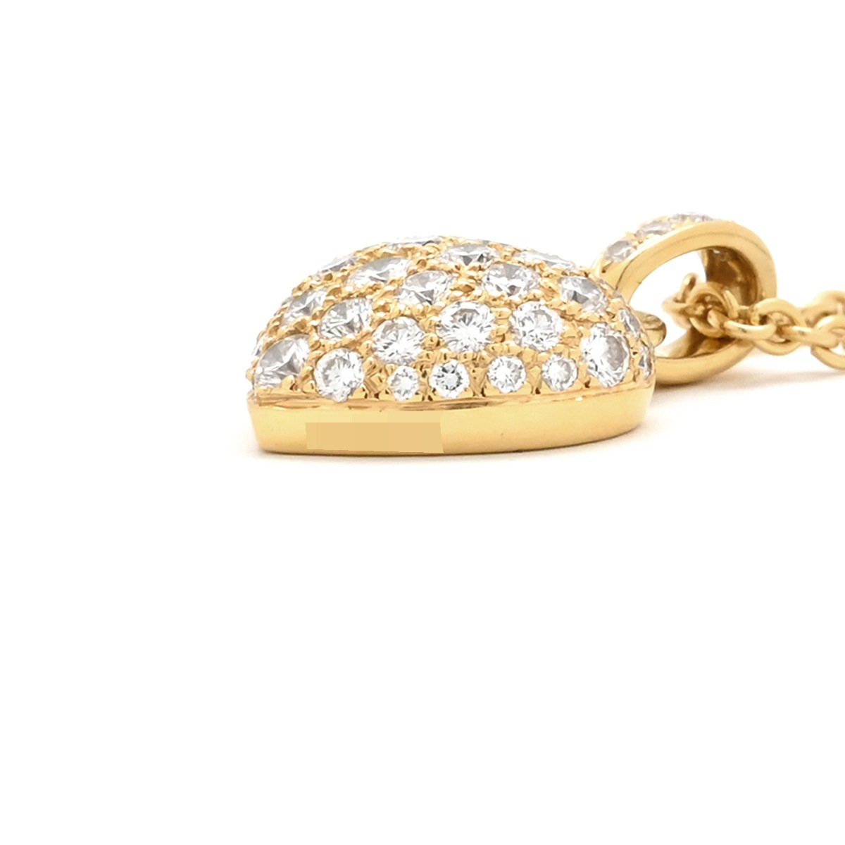 カルティエ Cartier ネックレス ハート パヴェダイヤ K18YG ダイヤモンド イエローゴールド K18YG 18金 【中古】 カルティエ Cartier ネックレス ハート パヴェダイヤ K18YG ダイヤモンド イエローゴールド K18YG 18金 【中古】